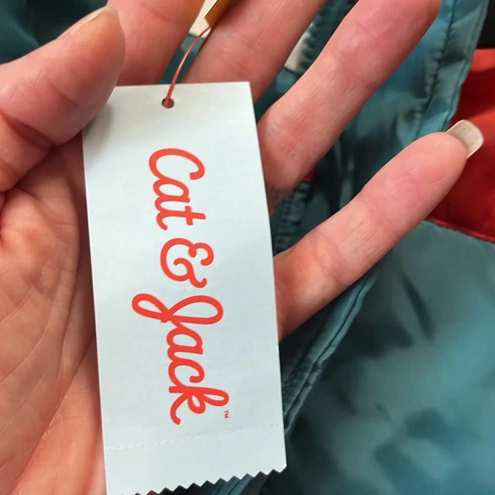 Brand new Cat & Jack Orange/blue stripe vest - Picture 9 of 13